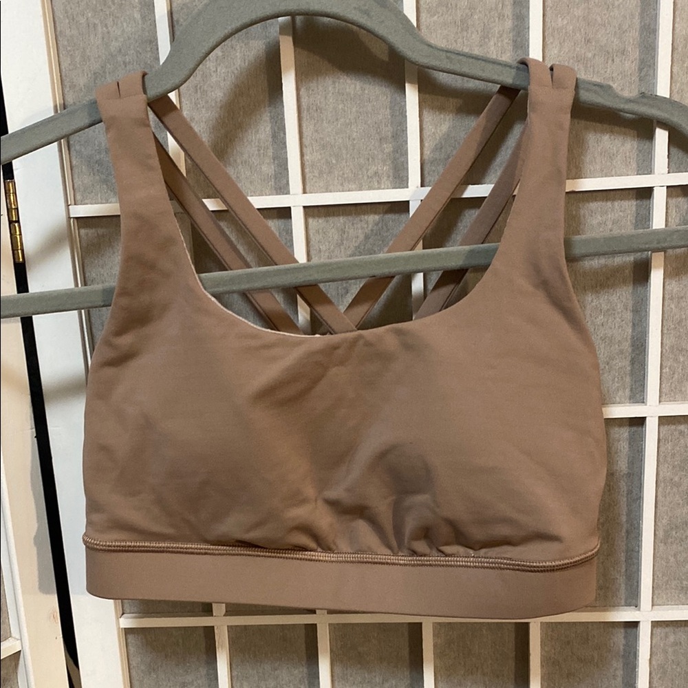 NEW LULULEMON BROWN SPORTS BRA🌸